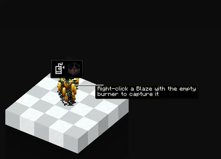 Create Ponder animation: The blaze burner heats the basin below the mixer